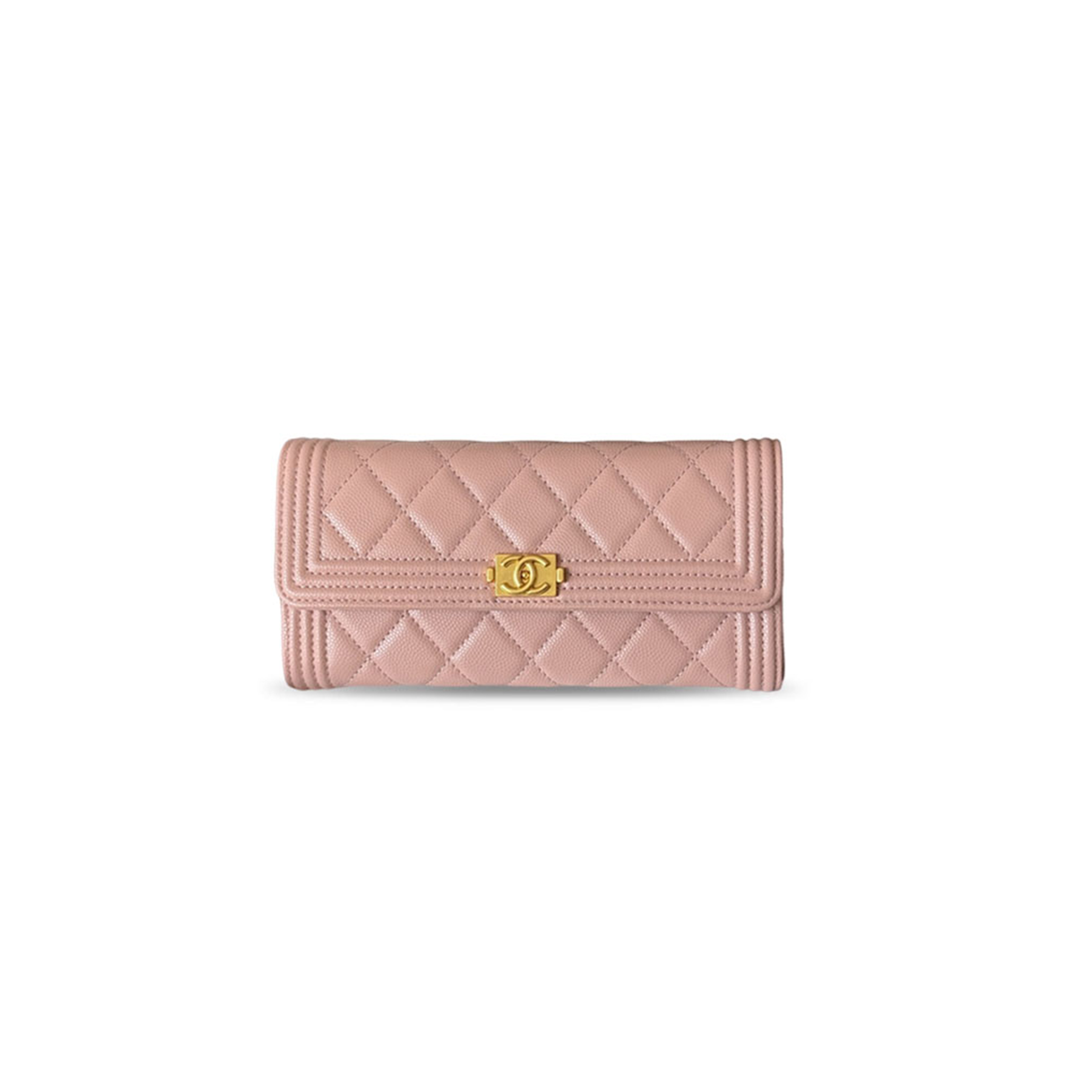 CHANEL MASTER BOY LONG FLAP WALLET GOLD HARDWARE A80286 (19*10.5*3cm)
